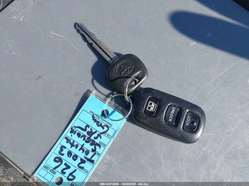 2003 Toyota Sequoia Sr5 V8 VIN: 5TDZT34A93S174198 Lot: 43372455