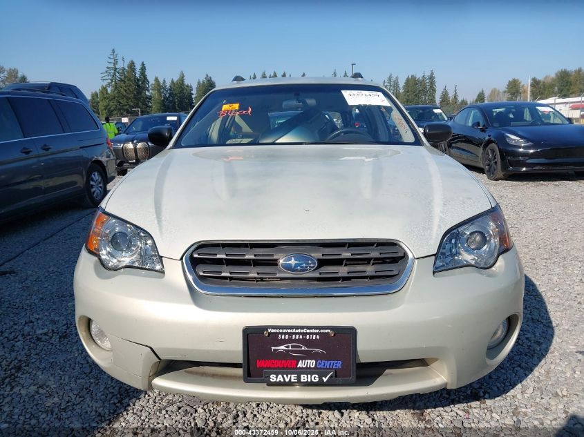 2007 Subaru Outback 2.5I Basic VIN: 4S4BP61C276314459 Lot: 43372459
