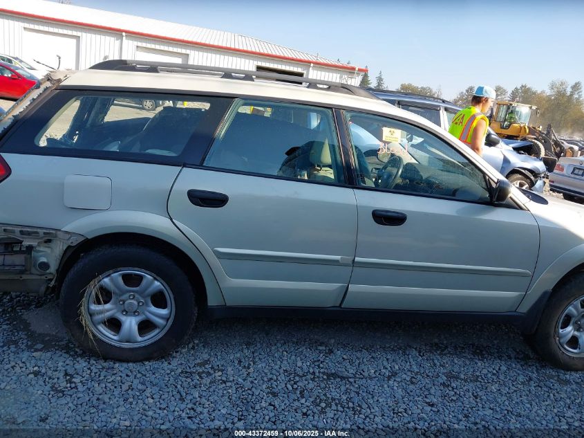 2007 Subaru Outback 2.5I Basic VIN: 4S4BP61C276314459 Lot: 43372459