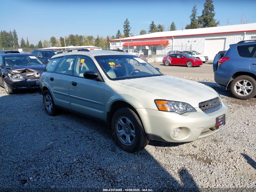 2007 Subaru Outback 2.5I Basic VIN: 4S4BP61C276314459 Lot: 43372459
