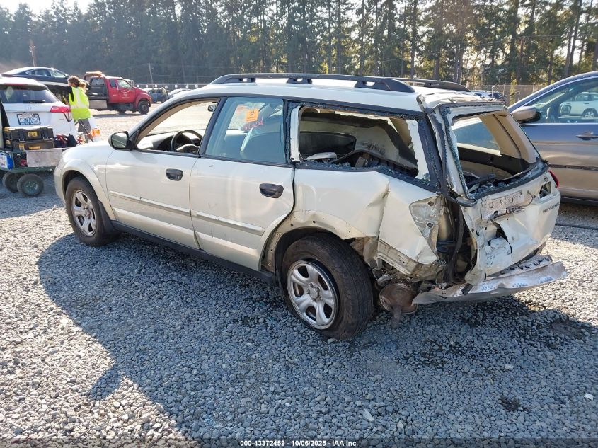 2007 Subaru Outback 2.5I Basic VIN: 4S4BP61C276314459 Lot: 43372459