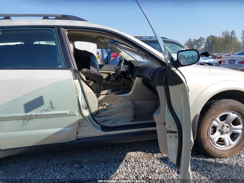 2007 Subaru Outback 2.5I Basic VIN: 4S4BP61C276314459 Lot: 43372459