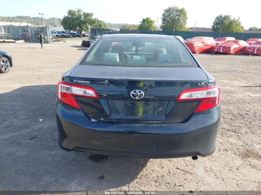 2012 Toyota Camry Le VIN: 4T1BF1FK7CU110915 Lot: 43372525