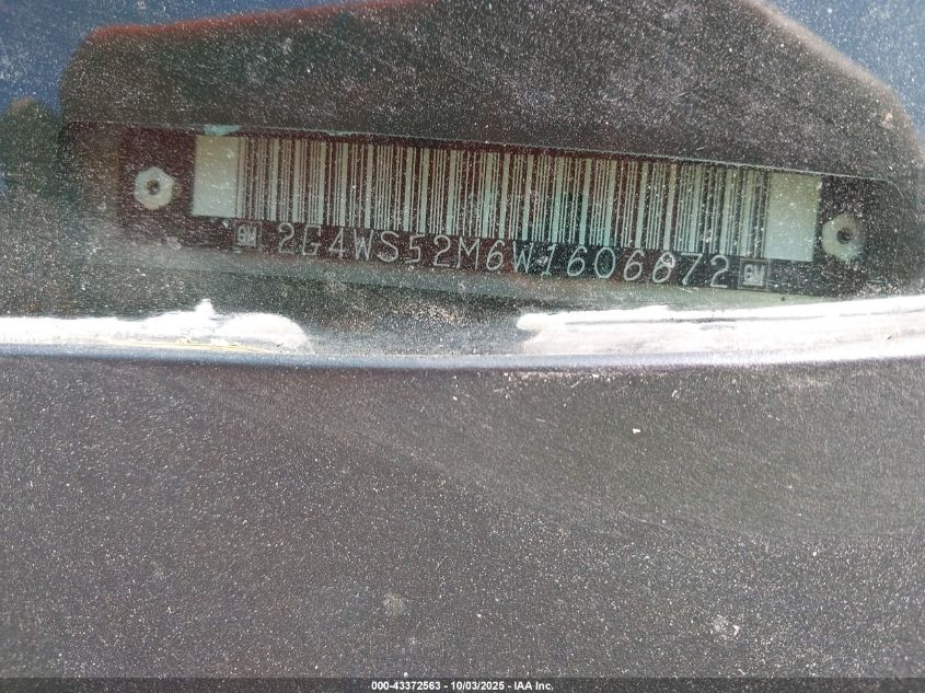 1998 Buick Century Custom VIN: 2G4WS52M6W1606672 Lot: 43372563