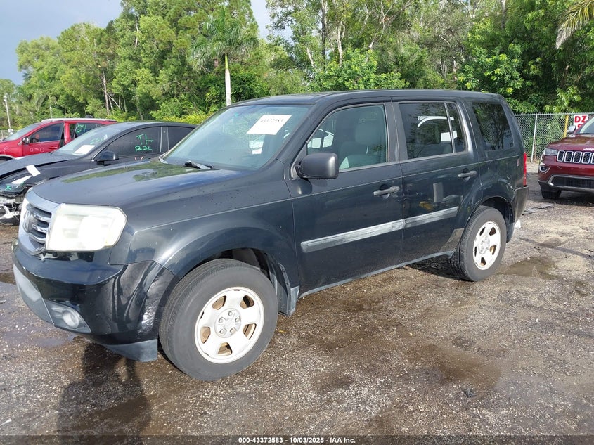 2013 HONDA PILOT LX - 5FNYF3H2XDB034589