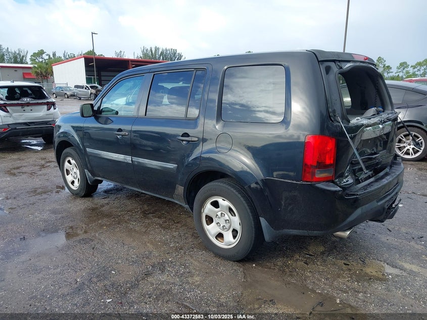 2013 HONDA PILOT LX - 5FNYF3H2XDB034589