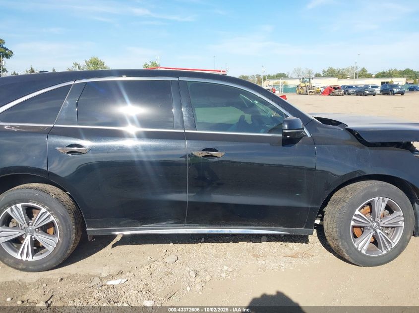 2019 Acura Mdx Standard VIN: 5J8YD3H31KL003144 Lot: 43372606