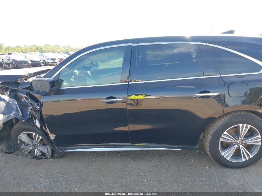 2019 Acura Mdx Standard VIN: 5J8YD3H31KL003144 Lot: 43372606