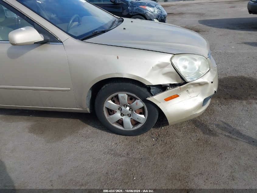 2008 Kia Optima Lx VIN: KNAGE123885184029 Lot: 43372625