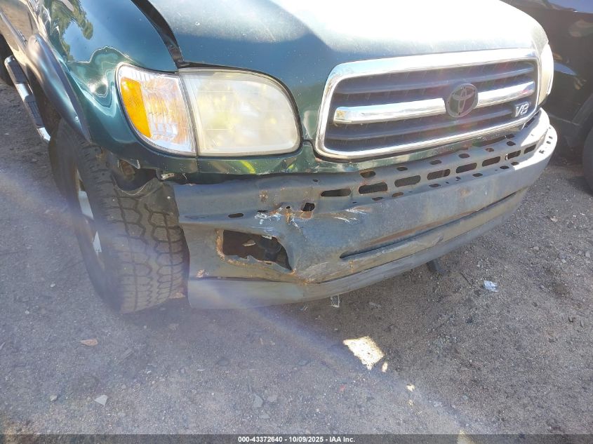 2000 Toyota Tundra Sr5 V8 VIN: 5TBBT4414YS001339 Lot: 43372640
