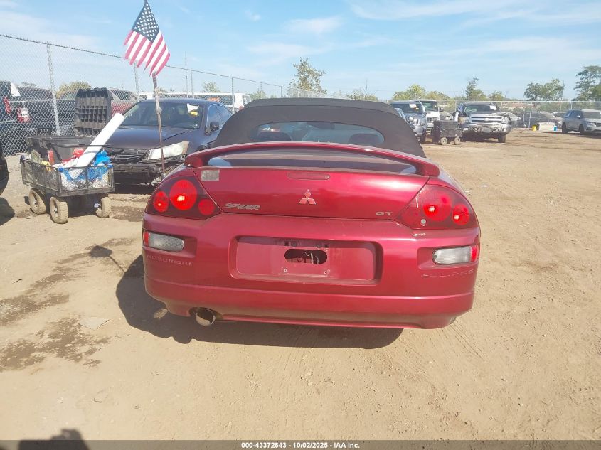 2001 Mitsubishi Eclipse Spyder Gt VIN: 4A3AE85H31E230085 Lot: 43372643