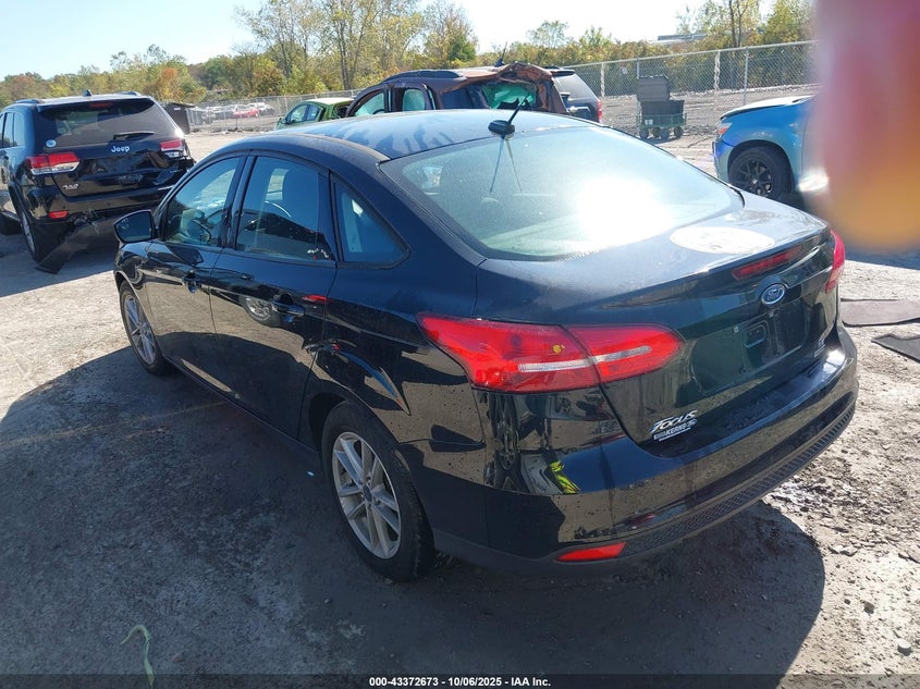 Vin: 1fadp3fe2jl210526, lot: 43867416, ford focus se 20183