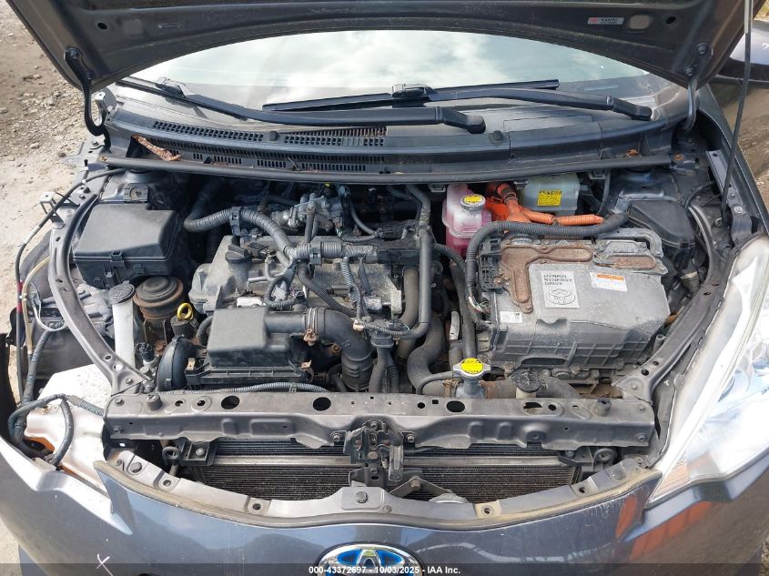 2012 Toyota Prius C Four VIN: JTDKDTB33C1014334 Lot: 43372697