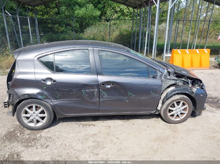 2012 Toyota Prius C Four VIN: JTDKDTB33C1014334 Lot: 43372697