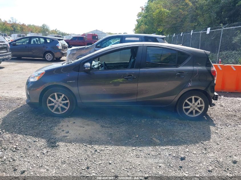 2012 Toyota Prius C Four VIN: JTDKDTB33C1014334 Lot: 43372697