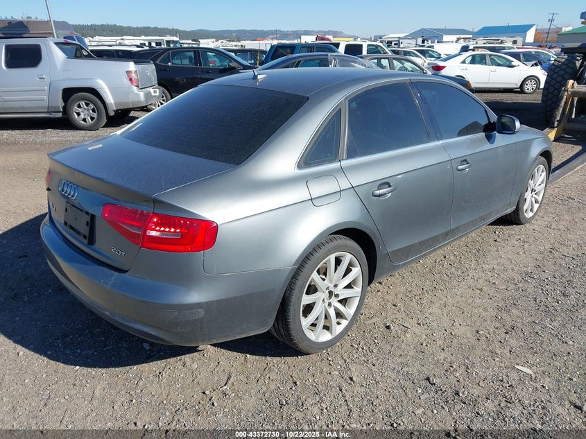 Vin: wauefafl0dn043691, lot: 43867473, audi a4 2.0t premium 20134