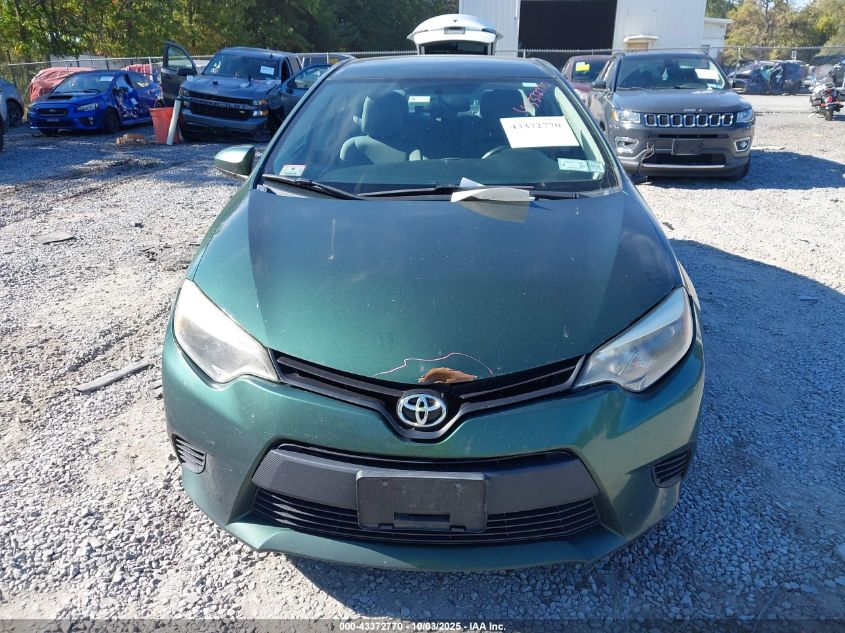 2014 Toyota Corolla Le Eco VIN: 2T1BPRHE6EC091314 Lot: 43372770