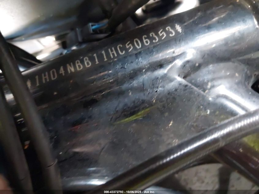 2017 Harley-Davidson Xg750 VIN: 1HD4NBB11HC506353 Lot: 43372793