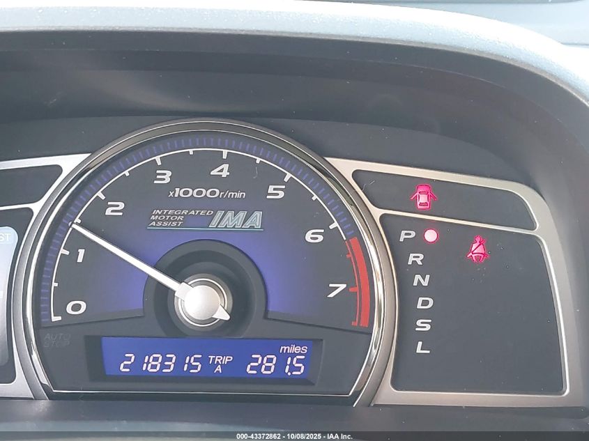 2008 Honda Civic Hybrid VIN: JHMFA36268S005641 Lot: 43372862