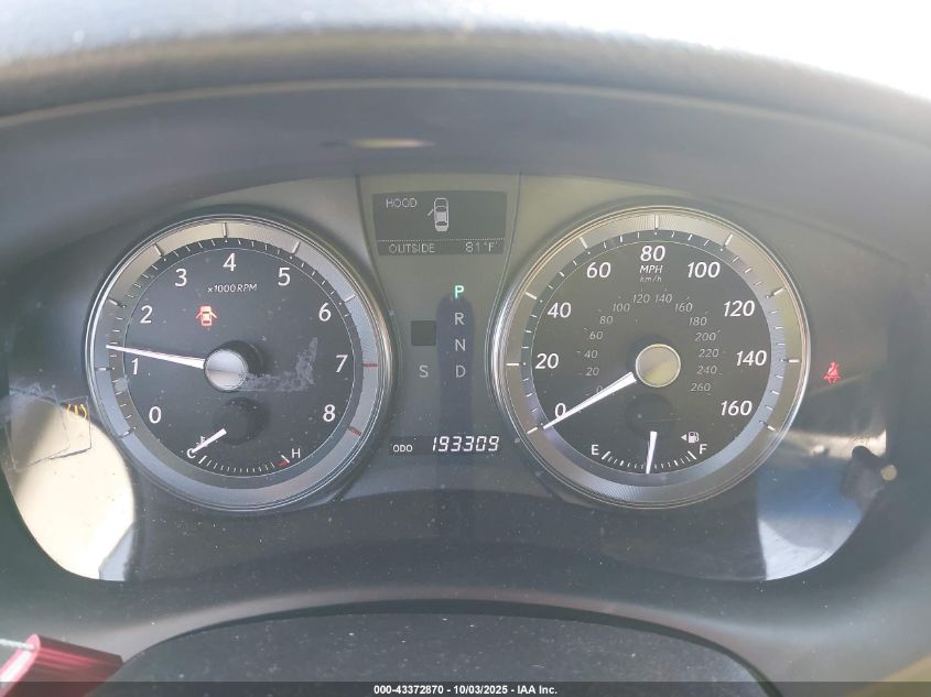 2010 Lexus Es 350 VIN: JTHBK1EG5A2358309 Lot: 43372870