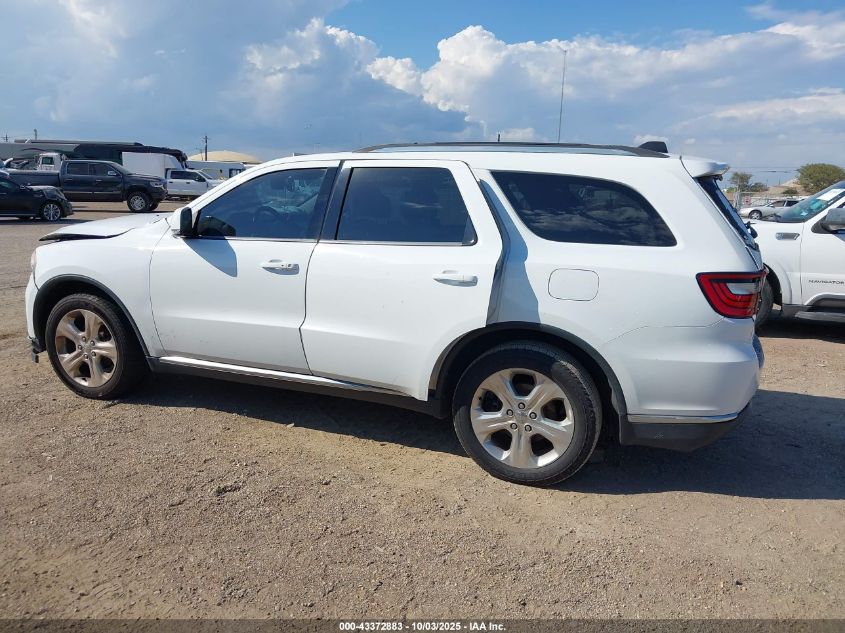 2015 Dodge Durango Limited VIN: 1C4RDJDG9FC161494 Lot: 43372883