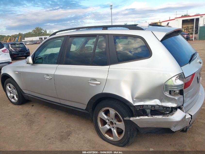 2007 BMW X3 3.0Si VIN: WBXPC93497WF05508 Lot: 43372930