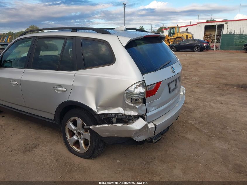 2007 BMW X3 3.0Si VIN: WBXPC93497WF05508 Lot: 43372930