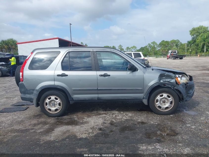 2006 Honda Cr-V Lx VIN: SHSRD68506U409164 Lot: 43373054