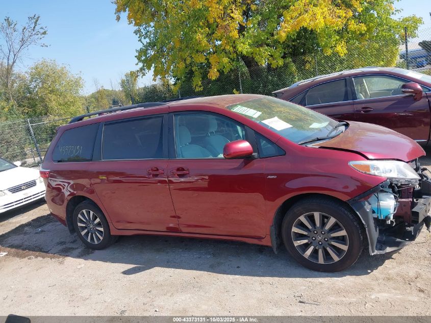 2018 Toyota Sienna Le 7 Passenger VIN: 5TDJZ3DC9JS202902 Lot: 43373131