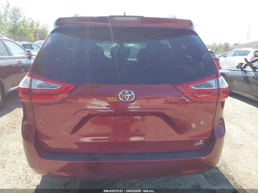 2018 Toyota Sienna Le 7 Passenger VIN: 5TDJZ3DC9JS202902 Lot: 43373131