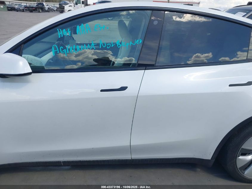 2023 Tesla Model Y Awd/Long Range Dual Motor All-Wheel Drive VIN: 7SAYGDEE8PA095350 Lot: 43373196