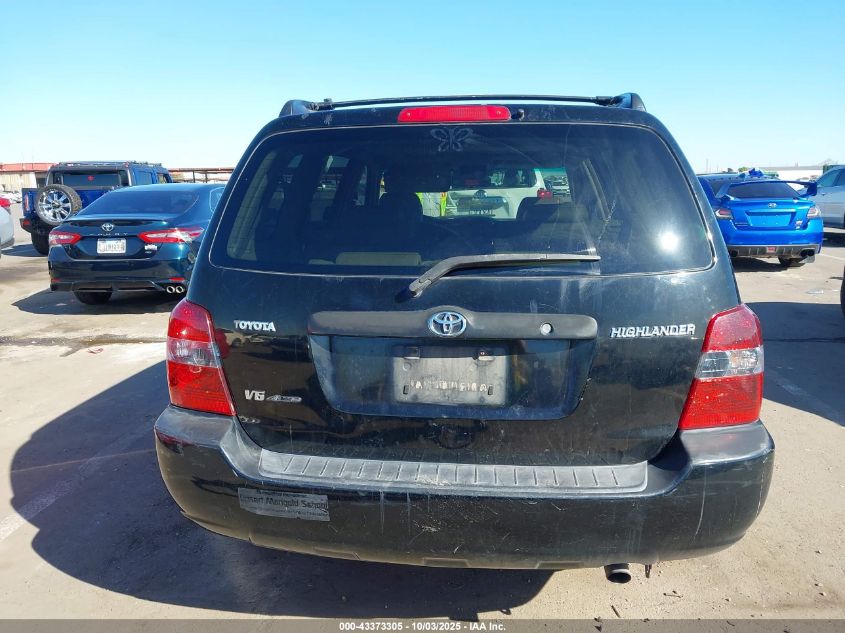 2004 Toyota Highlander V6 VIN: JTEEP21A140014267 Lot: 43373305