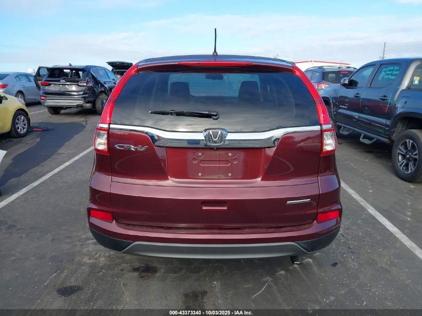 2016 Honda Cr-V Se VIN: 2HKRM3H49GH512907 Lot: 43373340