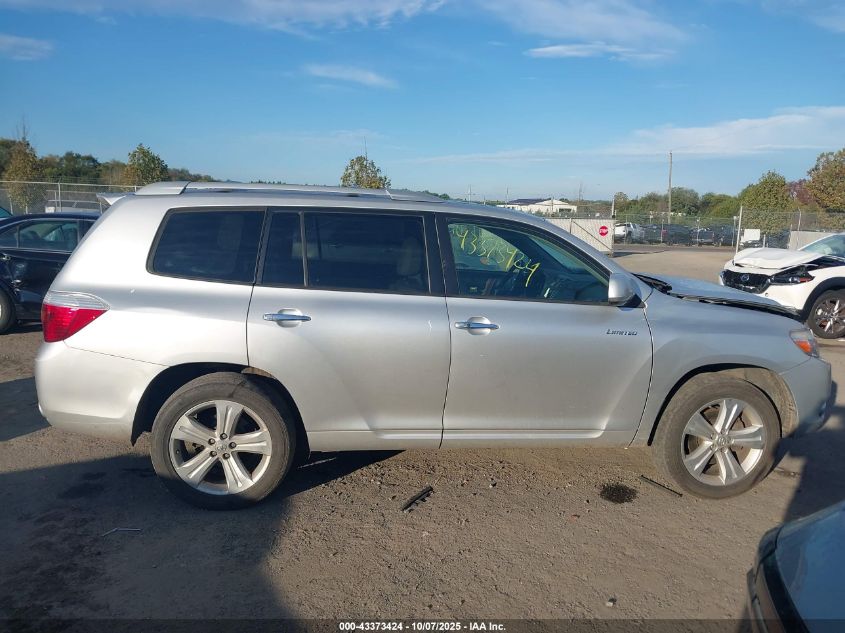 2008 Toyota Highlander Limited VIN: JTEES42A982027237 Lot: 43373424