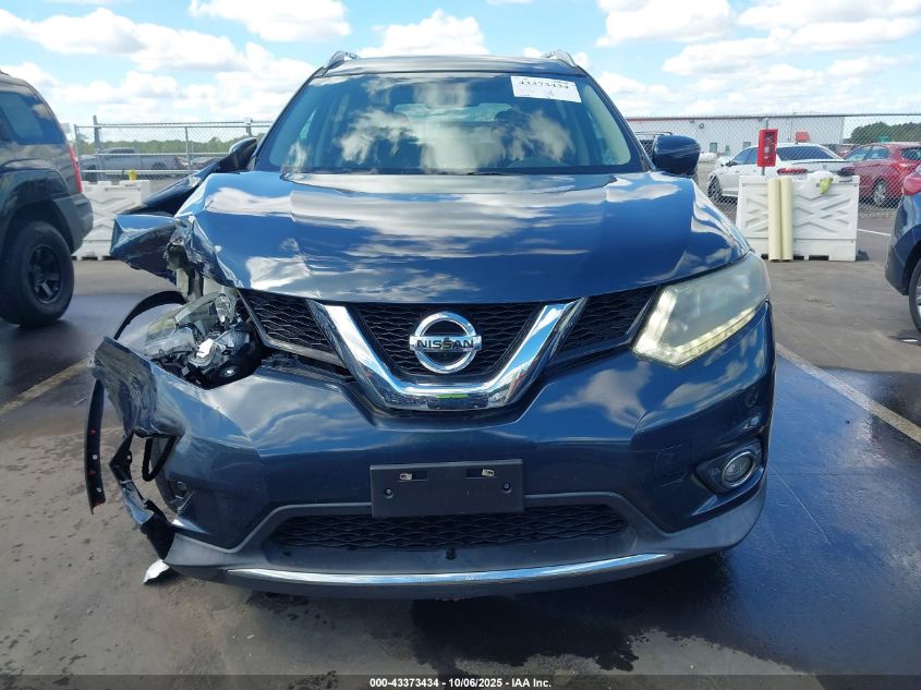 2016 Nissan Rogue Sl VIN: 5N1AT2MVXGC770319 Lot: 43373434