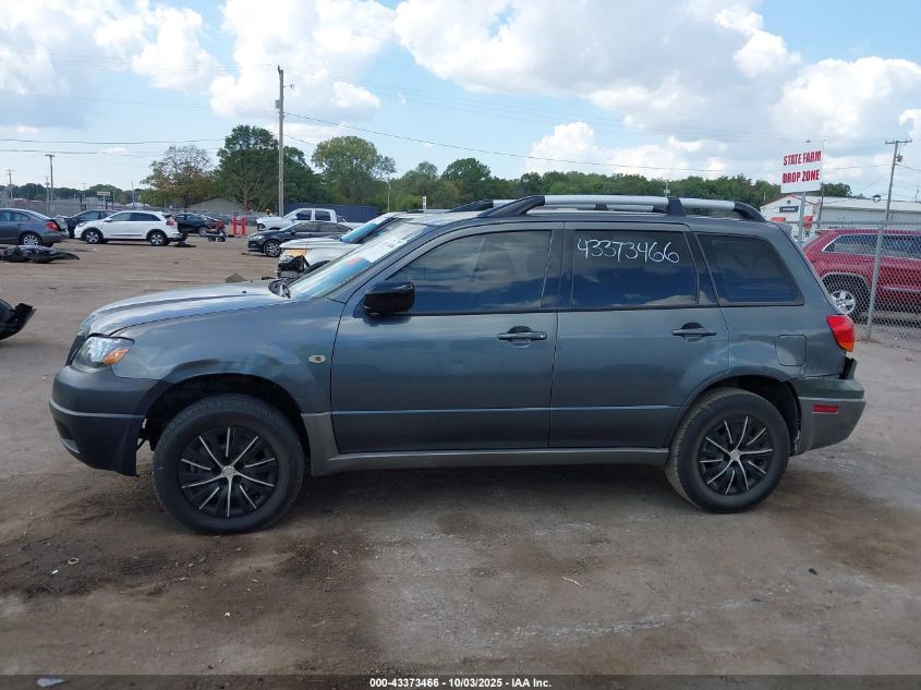 2004 Mitsubishi Outlander Ls VIN: JA4LX31F14U032316 Lot: 43373466