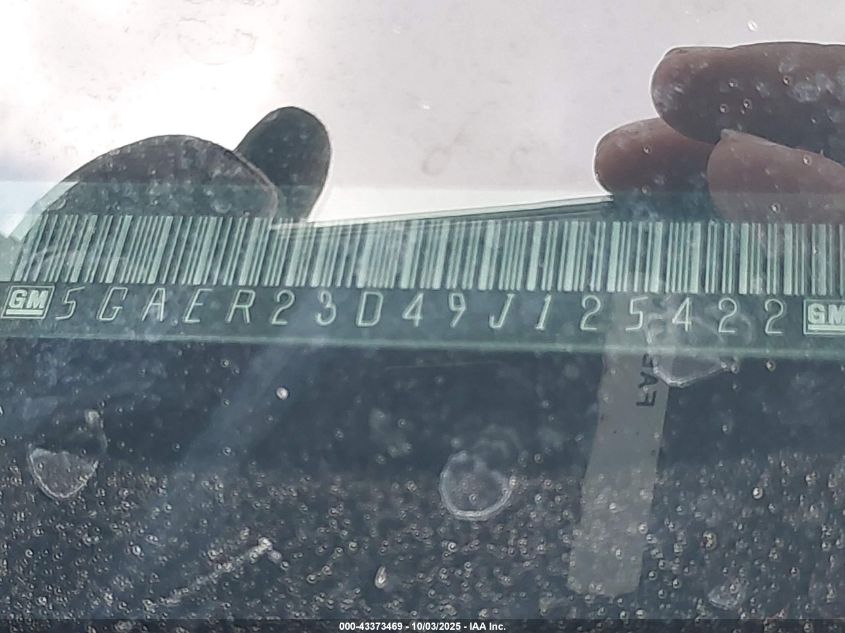 2009 Buick Enclave Cxl VIN: 5GAER23D49J125422 Lot: 43373469