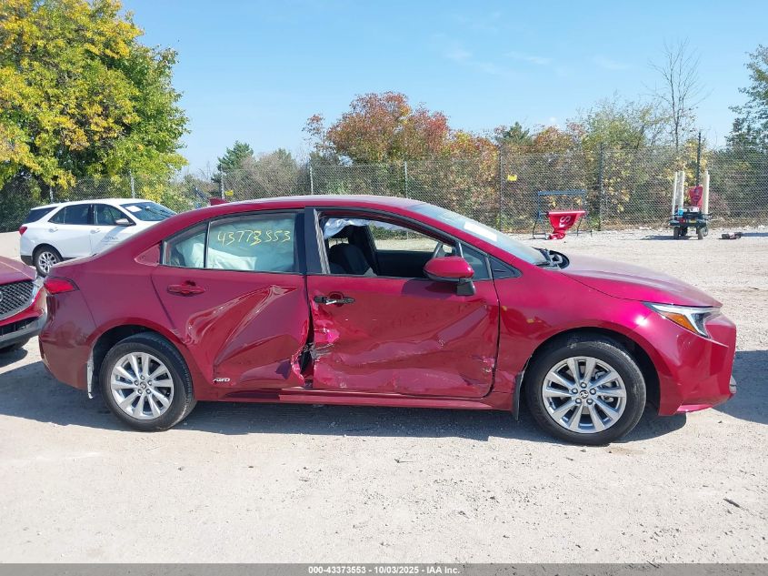 2025 Toyota Corolla Hybrid Le VIN: JTDBDMHE6S3020212 Lot: 43373553