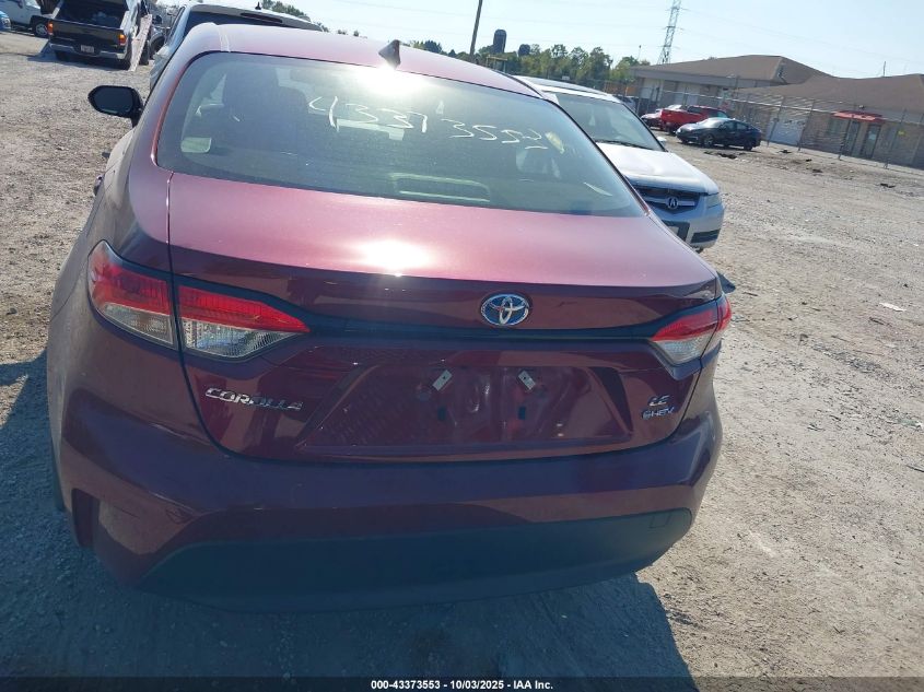 2025 Toyota Corolla Hybrid Le VIN: JTDBDMHE6S3020212 Lot: 43373553