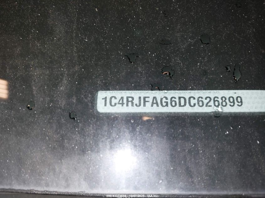 2013 Jeep Grand Cherokee Laredo VIN: 1C4RJFAG6DC626899 Lot: 43373556