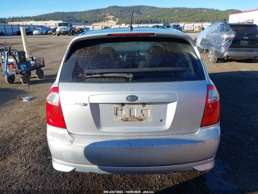 2006 Kia Spectra5 VIN: KNAFE162665345648 Lot: 43373663