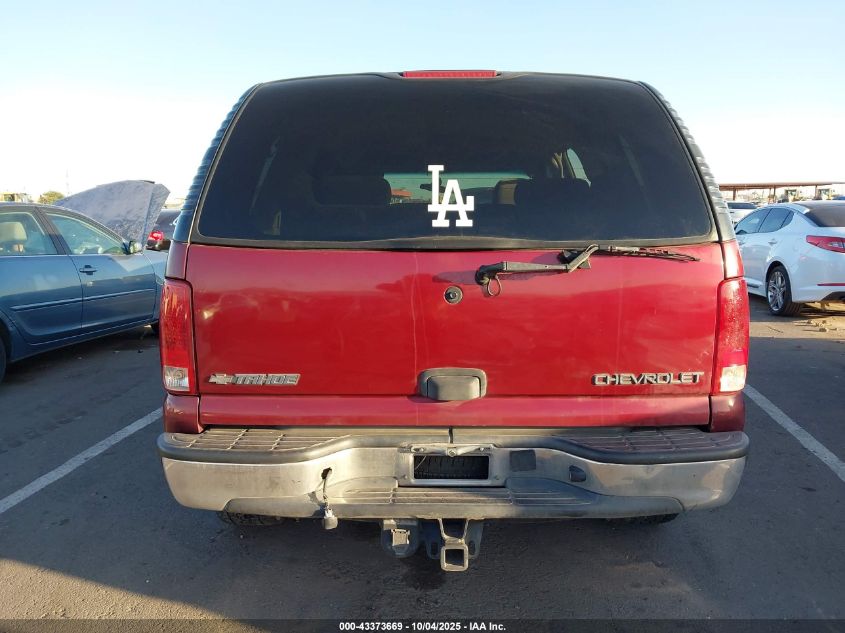 2003 Chevrolet Tahoe Ls VIN: 1GNEC13V63J162084 Lot: 43373669