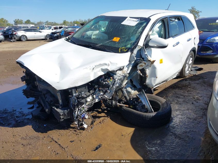 2019 Kia Sorento 2.4L L VIN: 5XYPG4A36KG611237 Lot: 43373728