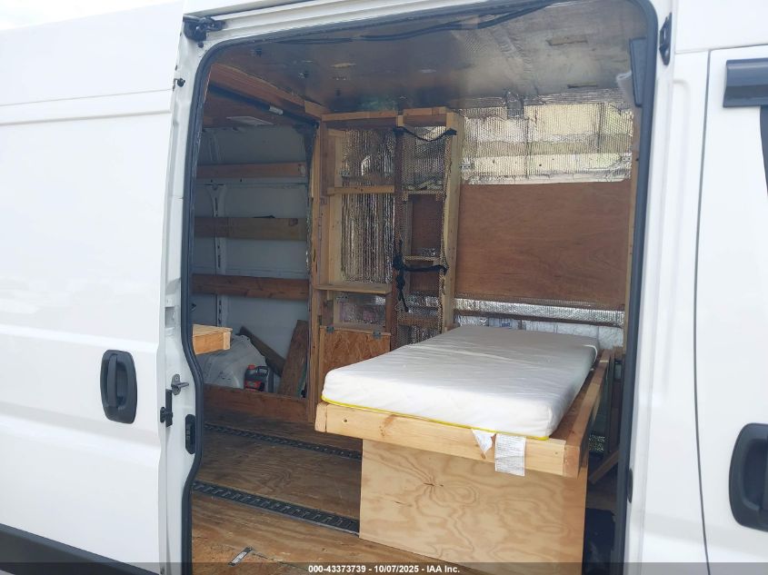 2021 Ram Promaster 3500 Cargo Van High Roof 159 Wb Ext VIN: 3C6MRVJG8ME529135 Lot: 43373739