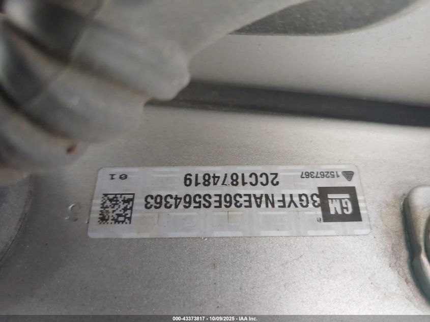 2014 Cadillac Srx Standard VIN: 3GYFNAE36ES564363 Lot: 43373817