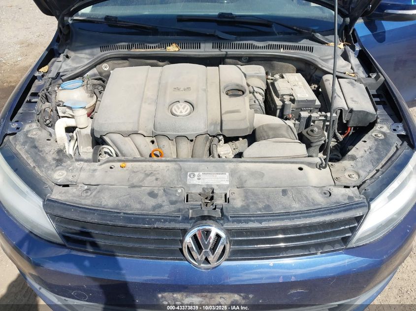 2011 Volkswagen Jetta 2.5L Se VIN: 3VWDX7AJ5BM338343 Lot: 43373839