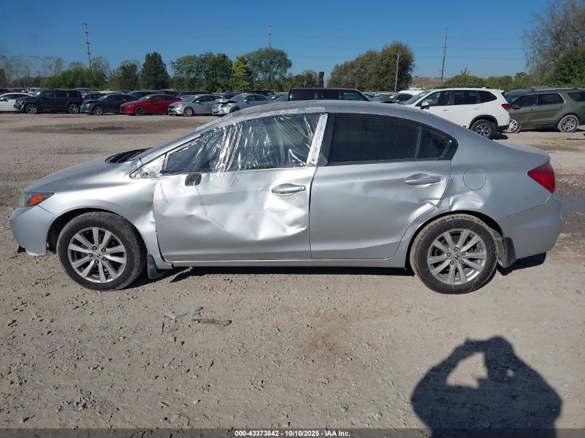 2012 Honda Civic Ex VIN: 19XFB2F81CE050513 Lot: 43373842