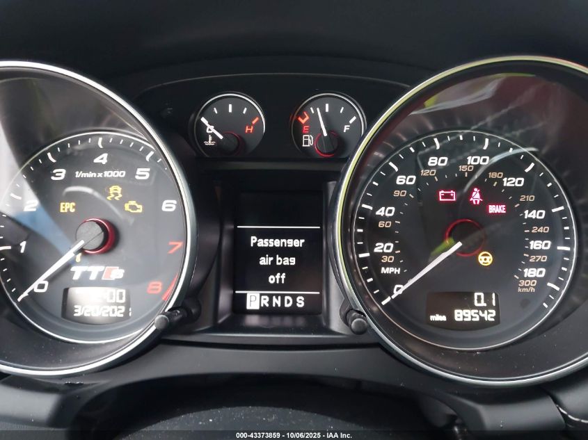 2009 Audi Tts 2.0T VIN: TRUUF38J191024061 Lot: 43373859