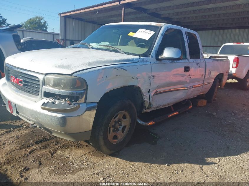 2002 GMC Sierra 1500 Sle VIN: 2GTEK19T621130777 Lot: 43373918
