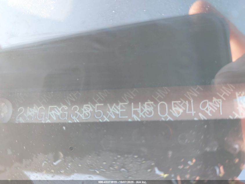 2014 Honda Civic Lx VIN: 2HGFG3B5XEH505497 Lot: 43373919